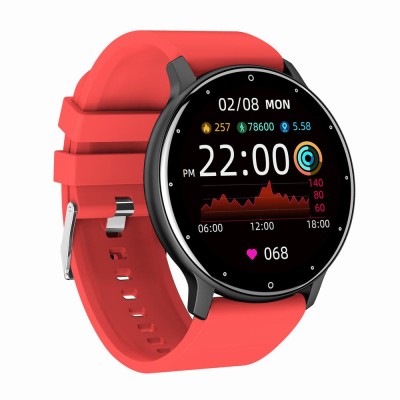 Smartwatch Męski Gravity GT1-10 na pasku gumowym w kolorze CZARNY/CZERWONY o szerokości 22mm