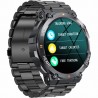 Smartwatch Męski Gravity GT7-2 PRO na bransolecie stalowej w kolorze CZARNY/CZARNY o szerokości 22mm