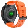 Smartwatch Męski Gravity GT7-5 PRO na pasku gumowym w kolorze CZARNY/POMARAŃCZOWY o szerokości 22mm