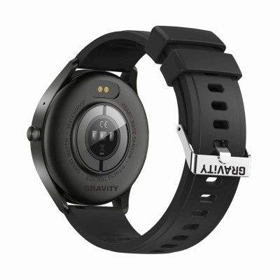 Smartwatch Damski Gravity GT2-2 na pasku gumowym w kolorze CZARNY/CZARNY o szerokości 22mm