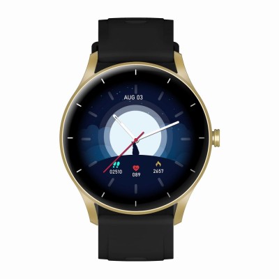 Smartwatch Damski Gravity GT2-3 na pasku gumowym w kolorze ZŁOTY/CZARNY o szerokości 22mm