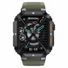 Smartwatch Męski Gravity GT6-6 na pasku gumowym w kolorze CZARNY/KHAKI o szerokości 22mm