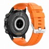 Smartwatch Męski Gravity GT9-4 na pasku gumowym w kolorze CZARNY/POMARAŃCZOWY o szerokości 22mm