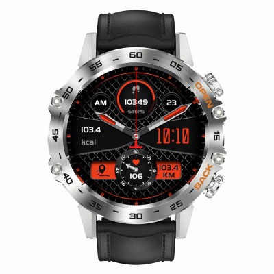 Smartwatch Męski Gravity GT9-6  w kolorze SREBRNY/CZARNY o szerokości 22mm