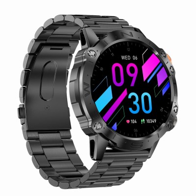 Smartwatch Męski Gravity GT20-1 na pasku gumowym w kolorze CZARNY/CZARNY o szerokości 22mm