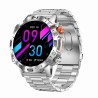 Smartwatch Męski Gravity GT20-2 na pasku gumowym w kolorze SREBRNY/CZARNY o szerokości 22mm