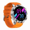 Smartwatch Męski Gravity GT20-4 na pasku gumowym w kolorze SREBRNY/CZARNY o szerokości 22mm