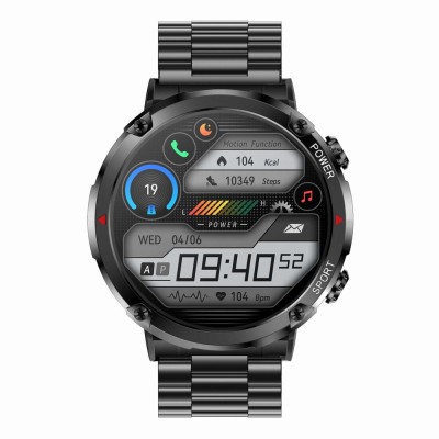 Smartwatch Męski Gravity GT21-1 na pasku gumowym w kolorze CZARNY/CZARNY o szerokości 22mm