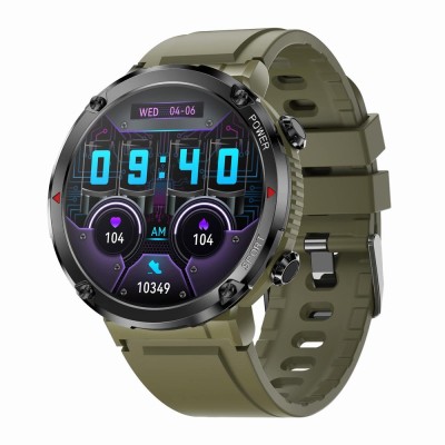 Smartwatch Męski Gravity GT21-7 na pasku gumowym w kolorze KHAKI/KHAKI o szerokości 22mm