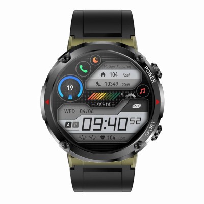 Smartwatch Męski Gravity GT21-7 na pasku gumowym w kolorze KHAKI/KHAKI o szerokości 22mm